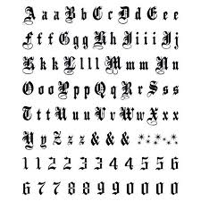 This ideally suits music guides. Old English Tattoo Numbers Font Tattoo Design