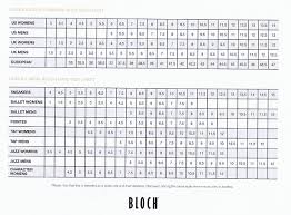 Size Info Bloch Chart Sizes Bloch Shoe Sizes 4 Dance