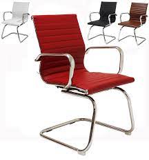 Leather reception seating is also suitable for the modern lounge, whether in a corporate break room or the front end of your office. Modern Leather Guest Office Chairs 250 Pound Capacity