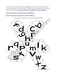 He likes rolling the alphabet dice. Wordfind Challege With Vowel Die And Consonant Die Black And White Version Included 7 Pages In Total Esl Worksheet By Pinky Makus