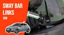 How to replace the sway bar links Peugeot 208 mk1 🚗