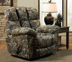 Duck Dynasty Chimney Rock Chaise Recliner In Realtree Max4 Camo Queen Upholstered Bed Furniture Furniture Shop