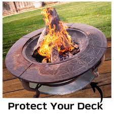 Maybe you would like to learn more about one of these? Amazon Com Firepad Deck Protector 24 Fire Pit High Temp Mat Heat Shield Protects Grass Patio Deck Fire Resistant Pad For Outdoors Bonfires Under Grill Mat Bbq Mat Made In Usa