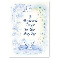 A Baptismal Prayer For Your Baby Boy Baptism Card For Boy