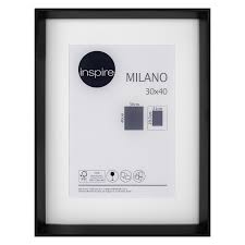 Baguette encadrement leroy merlin galerie creation. Cadre Milano L 30 X H 40 Cm Noir Leroy Merlin