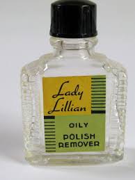 Vintage 39 Lady Lillian 39 Oily Polish Remover Make Up Vanity Item Glass Bottle Mini Sample Makeup Vanity Mini Bottles Vintage Ladies