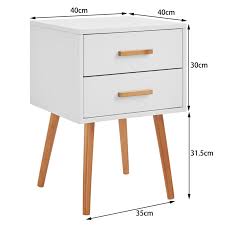 Bedside table with two drawers fast in solid wood of altacorte made of superior quality materials and with the attention of expert craftsmen. Dukeliving Scandinavian Style Two Drawer Bedside Table Buy Bedside Tables 2584153