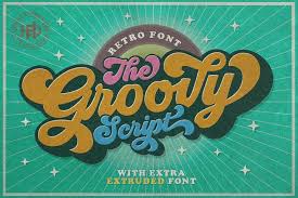 The high legibility and unconventional ligatures of variane script by workinsstudio. Groovy Retro Font 61256 Script Font Bundles In 2020 Retro Font Groovy Font Retro Typography