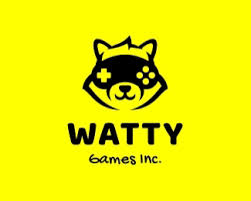 Watty Logo Design Logomark Logotype Raccoon Game Controller Mask Animal Cartoonish Black Yellow Identity Design Logo Logo Design Identity Logo