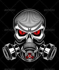 Skull Wearing A Gas Mask Ad Wearing Aff Skull Mask Gas Gas Mask Art Gas Mask Drawing Gas Mask