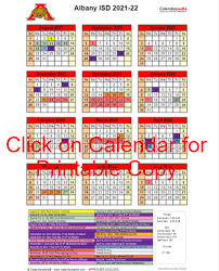 2021 2022 School Calendar Home Of The Albany Lions Lady Lions