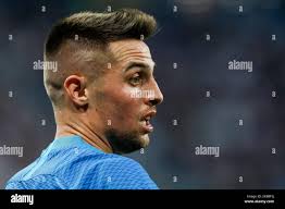 Robert Mak (R) of FC Zenit Saint Petersburg and Eirik Hestad of Molde FK  vie for the ball during the UEFA Europa League play-offs first leg match  between FC Zenit Saint Petersburg