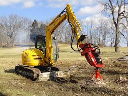 Auger attachment for tree stump removal. Stumpex Excavator Stump Grinder Suits 8 20 Tonne Diggers