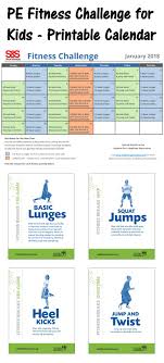 Printable Fitness Challenge Calendar For Kids Keeping Students Active S S Blog Elementary Physical Education Physical Education Lessons Physical Education Activities