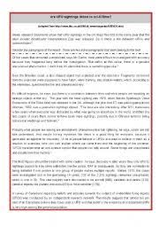 Print free reading comprehension workbooks kids will want to read, for second through sixth grades. Are Ufo Sightings Linked To Science Fiction Films Reading Comprehension Esl Worksheet By Claudia4444