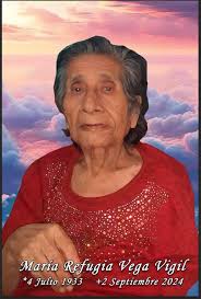 Dale, Señor † el descanso eterno, y brille para ella la luz eterna “María Refugio  Vega Vigil”🕊️