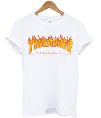 White Thrasher Shirt Women S Fashion Clothes Tops On Carousell