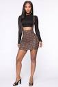 Seriously Mean It Skirt Set - Brown/combo | Fashion, Fashion ...
