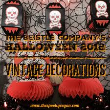 Halloween wall decorations from 1960s images png logo. The Spooky Vegan Beistle S Halloween 2018 Vintage Decorations Retro Halloween Playlist