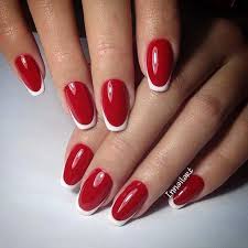 Florals and white tip nail designs go so well! 79 Cool French Tip Nail Designs Page 24 Foliver Blog