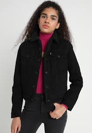 Levi S Original Sherpa Trucker Spijkerjas Forever Black Zalando Be Denim Jacket Jackets Denim