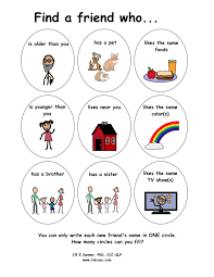 Find A Friend Freebie This Fun Group Ice Breaker Activity Is Perfect For The Beginning Of T Icebreaker Activities Language Goals Beginning Of The School Year