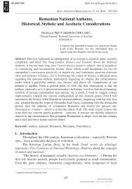 La 1848, andrei muresanu impreuna cu un grup de revolutionari a pus versurile poemului sau un rasunet pe muzica romantei lui anton pann. Pdf Romanian National Anthems Historical Stylistic And Aesthetic Considerations