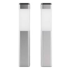 They are powered by solar energy to release a warm and gentle light, adding a charming decorative glow to a garden. Kodiak Solar Post Lights Set Of 2
