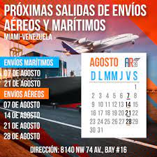 Calendario de envíos