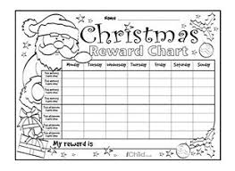 download and print this special christmas reward chart