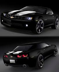 Black And White Camaro Artist S Rendition Of A Black 5th Gen Camaro With White Rally Stripes An The Rally Sport Package Chevy Camaro Camaro Chevrolet Camaro
