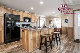 Commodore Homes Of Pa In 2020 Bungalow Kitchen Hickory Kitchen Hickory Kitchen Cabinets