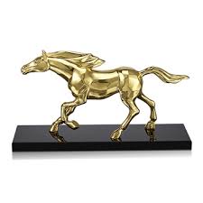 Weekly planner in a horse theme. Golden Running Horse For Home Decor Horse Statue Shaze 2429499