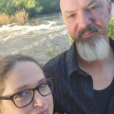 Evacuation view from truck window in Meeker, Colorado