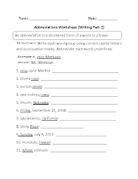 All state abbreviations are two letters and both are capitalized. Home About Us Teaching Resources Contact Us Privacy Policies C Copyright 2012 2018 Englishlinx Com Abbreviations Spelling Words Worksheets