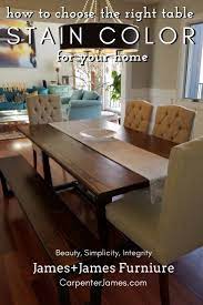 For a kitchen table, any resin varnish would be an improvement over a final finish of curing oil, but it's possible to do even better than that. What Finish Color Is Best For My Space Furniture Stained Table Farmhouse Table Chairs