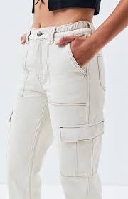 Black And White Cargo Pants Womens Pacsun Fashion Inspo Outfits Thrifted Outfits Womens Jeans Skinny