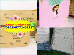 Contoh Undangan Nikah Lipat 2 O818 O771 6413 Wa