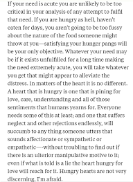 The Meaning To The Quote We All Eat Lies When Our Hearts Are Hungry
