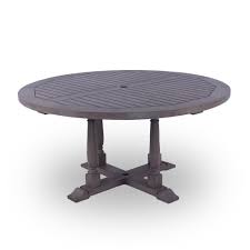 Cambridge Casual Lyon Round Wood Outdoor Dining Table Hd 320748 The Home Depot In 2020 Outdoor Dining Table Round Outdoor Dining Table Metal Round Dining Table
