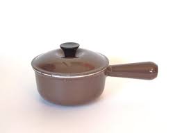 This stunning enamel saucepan is not only a delightful addition to imaginative play kitchens, mud kitchens or cubby kitchens, but its incredible quality also allows it to be used in the real thing! Vintage Saucepan Pot Le Creuset Brown Number 14 Small Sauce Etsy Vintage Vintage Cookbooks Vintage China