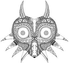 Manderlaydreams Zentangle Majora S Mask Legend Of Zelda Majoras Mask Zelda Tattoo Majoras