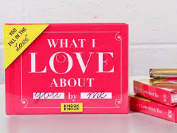 Fill in the blank book gift journal for your lover, thing. What I Love About You Coolgift