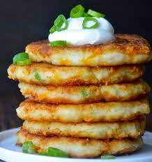 Cheesy Mashed Potato Pancakes Recipe Mashed Potato Pancakes Potatoe Pancake Recipe Soft Food