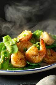 Stir Fried Shrimp With Snow Peas And Ginger Recipe Recipe Recipes Ginger Recipes Asian Recipes