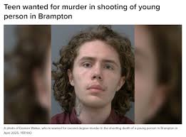 Teen wanted for murder in Brampton shooting
