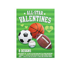 After you click on the super bowl football valentine's cards on the freebie page, it will open a new window on my site. All Star Valentine S Day Cards 32 Count Walmart Com Walmart Com