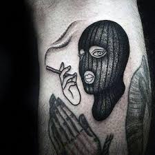 & i'd flex crew nec. 30 Ski Mask Tattoo Designs Fur Manner Masked Ink Ideen Designs Ideen Masked Tattoo Tattoodesignssleeve Mask Tattoo Ski Mask Tattoo Tattoo Designs Men