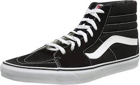 Shop for shoe laces, popular shoe styles, clothing, accessories, and much more! Amazon Com Vans Sk8 Hi Unisex Black White Sneakers Men Women Shoes Fashion Sneakers