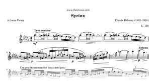 Syrinx C Debussy Free Flute Sheet Music Flutetunes Com